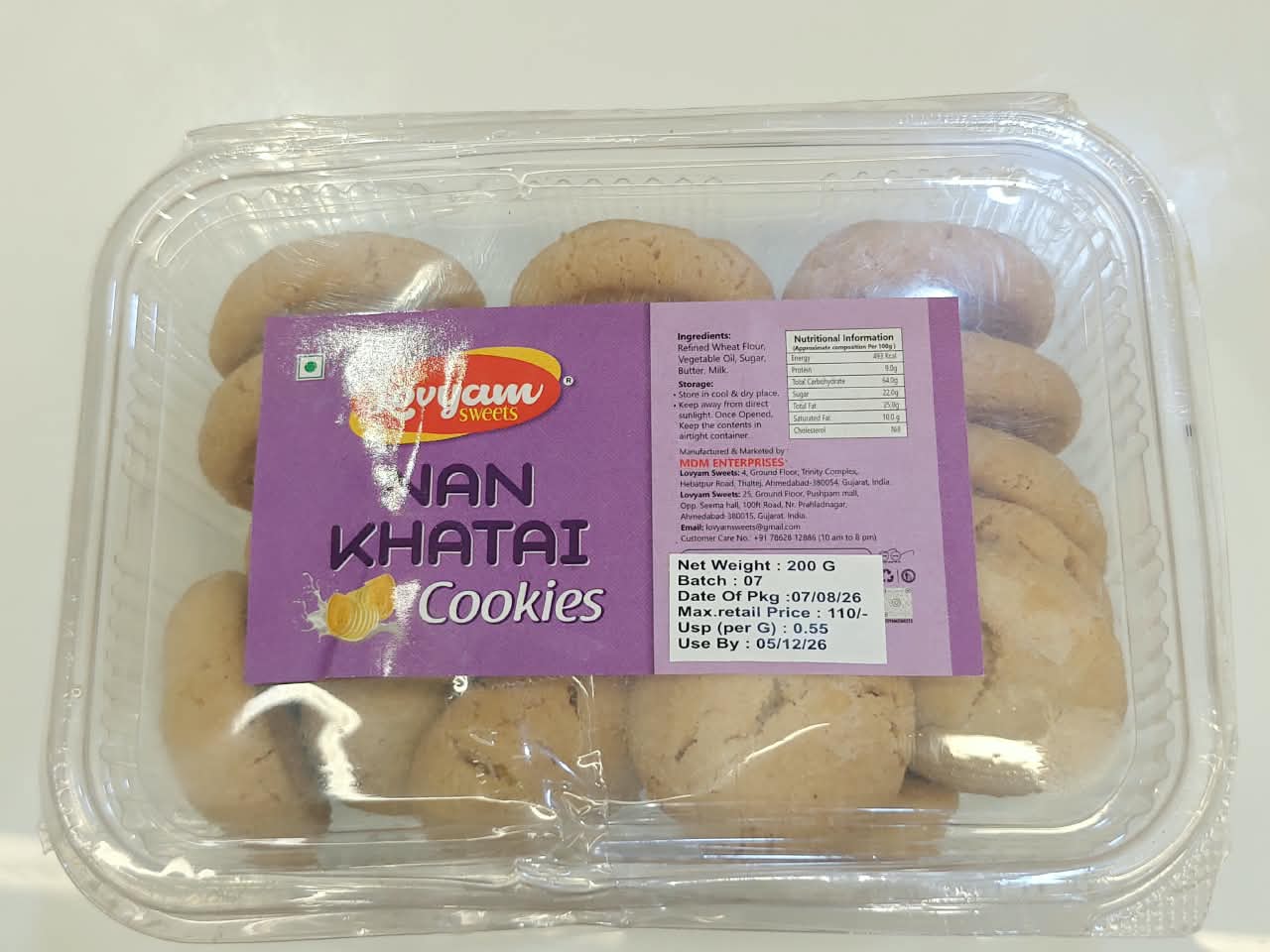 Nan Khatai Cookies